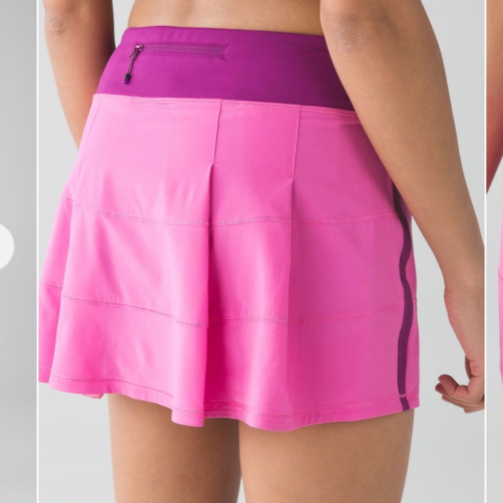 - Lululemon 8 TALL Pace Rival Pink Paradise skirt